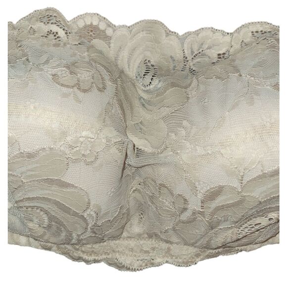 NWOT Comfort Choice Nude LACE WIRELESS CAMI BRA 42C - Picture 4 of 10